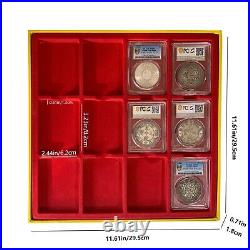 10X Cardboard Display Storage Box Case for 12Certified PCGS NGC Coin Slab Holder