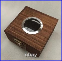 10 Sets of Sycamore Wood Box with Magnifier Window Storage Case for Zippo Lighters