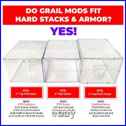 12 x Grail Mods In Box Display Case for Funko Pops in Acrylic Stack Armor