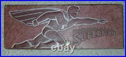 1940's SUPERMAN PENCIL BOX Very Good Shape