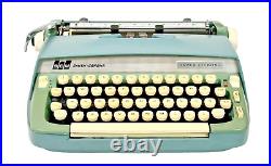 1967 Smith-Corona Super Sterling Portable Manual Typewriter with Case & Manual