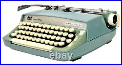 1967 Smith-Corona Super Sterling Portable Manual Typewriter with Case & Manual