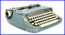 1967 Smith-Corona Super Sterling Portable Manual Typewriter with Case & Manual