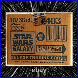 1993 Topps Star Wars Galaxy Series 1 trading cards factory sealed case 10 boxes