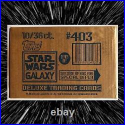 1993 Topps Star Wars Galaxy Series 1 trading cards factory sealed case 10 boxes
