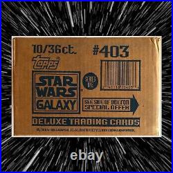 1993 Topps Star Wars Galaxy Series 1 trading cards factory sealed case 10 boxes