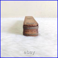 19c Vintage Handcrafted Wooden Sliding Pencil Box Decorative Collectible WD878 19c Vintage Handcrafted Wooden Sliding Pencil Box Decorative Collectible WD878