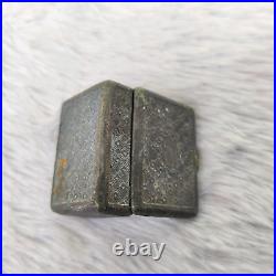 19c Vintage Handcrafted Zinc Tobacco Box Snuff Case Rare Tobacciana M499