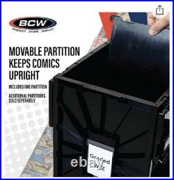 1 Case (5) BCW Black CGC Graded Slab Comic Book Box Acid Free Storage Tote Bin