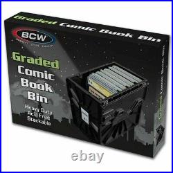 1 Case (5) BCW Black CGC Graded Slab Comic Book Box Acid Free Storage Tote Bin