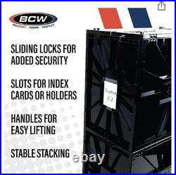 1 Case (5) BCW Black CGC Graded Slab Comic Book Box Acid Free Storage Tote Bin