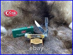 2000 Case Associate Set 6254HB HOBO Knife Antique Bone Mint Box Only 350 Made