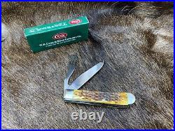 2000 Case Associate Set 6254HB HOBO Knife Antique Bone Mint Box Only 350 Made