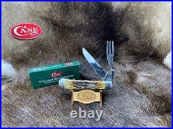 2000 Case Associate Set 6254HB HOBO Knife Antique Bone Mint Box Only 350 Made++