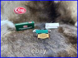 2005 Case Canoe Knife With Jade Green Handles Mint In Box CA01233++++