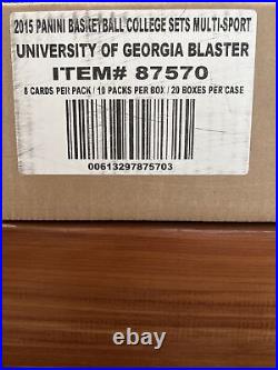 2015 Panini College University Of Georgia 20 ct. Blaster box Case Sealed! 