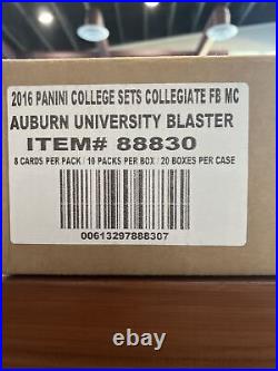 2016 Panini College Auburn University 20 ct. Blaster box Case Sealed! 