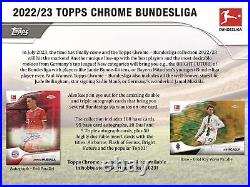 2022/23 Topps Chrome Bundesliga Soccer Hobby 12-box Case