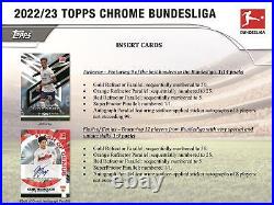 2022/23 Topps Chrome Bundesliga Soccer Hobby 12-box Case