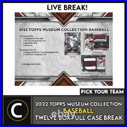 2022 Topps Museum Collection Baseball 12 Box Case #a1504 Pick Your Team