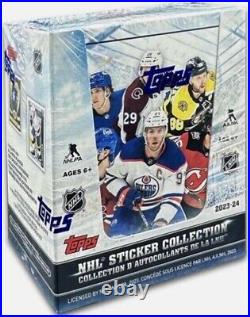 2023 2024 Topps NHL Sticker Collection Factory Sealed Case (16)- Free Shipping