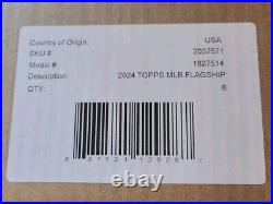 2024 Topps Flagship Collection Box Sealed Case, 6 Boxes