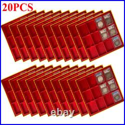20X Cardboard Display Storage Box Case for 12Certified PCGS NGC Coin Slab Holder