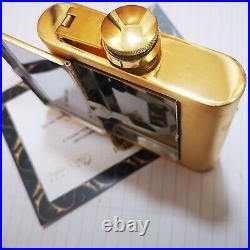 24k Gold Plated Metal 5oz Hip Flask Cigarette Case Wine 24ct Gift Box