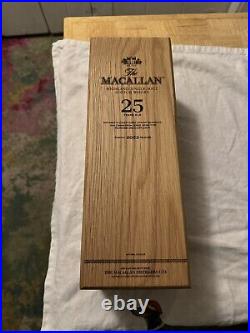 (2) Empty McAllan 25 Year Oak Presentation Boxes (2022-23)