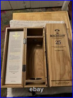 (2) Empty McAllan 25 Year Oak Presentation Boxes (2022-23)