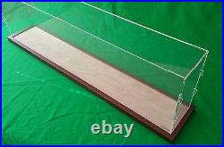 35 Acrylic Display Case Box for Ocean Liner Cruise Ships Collectibles wood base