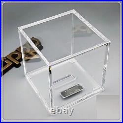 3 Lots of Crystal Acrylic Stand Box Storage Case For Zippo Lighters