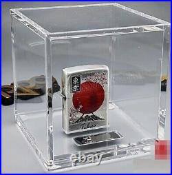 3 Lots of Crystal Acrylic Stand Box Storage Case For Zippo Lighters