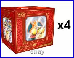 4 Pokemon TCG Charizard ex Super Premium Collection Box CASE Sealed PRESALE 10/4