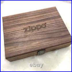 5 Sets of 6 Grids Solid Walnut Wood Box Storage Case for Zippo Lighters