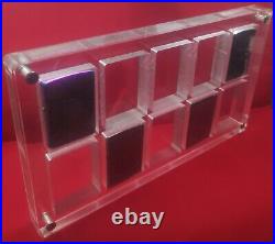 5x 10 Space Acrylic Display Frame Case Storage Box For Zippo Dunhill all Lighter