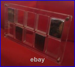 5x 10 Space Acrylic Display Frame Case Storage Box For Zippo Dunhill all Lighter