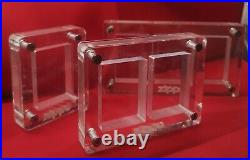 5x 10 Space Acrylic Display Frame Case Storage Box For Zippo Dunhill all Lighter