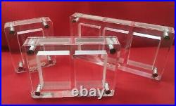 5x 10 Space Acrylic Display Frame Case Storage Box For Zippo Dunhill all Lighter