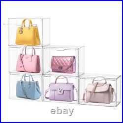 6PCS Acrylic Display Case, Display Cases for Collectibles, Purse Storage Orga 6PCS Acrylic Display Case, Display Cases for Collectibles, Purse Storage Orga