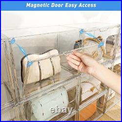 6PCS Acrylic Display Case, Display Cases for Collectibles, Purse Storage Orga 6PCS Acrylic Display Case, Display Cases for Collectibles, Purse Storage Orga