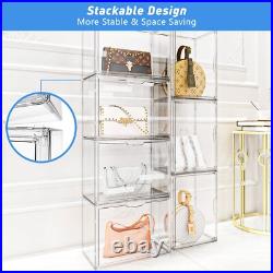 6PCS Acrylic Display Case, Display Cases for Collectibles, Purse Storage Orga 6PCS Acrylic Display Case, Display Cases for Collectibles, Purse Storage Orga