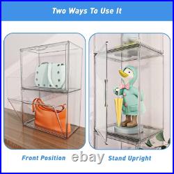 6PCS Acrylic Display Case, Display Cases for Collectibles, Purse Storage Orga 6PCS Acrylic Display Case, Display Cases for Collectibles, Purse Storage Orga