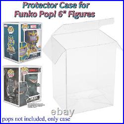 6 inch Protector Cases For Funko Pop! 6 Figures Plastic Display Vinyl Box 0.5mm
