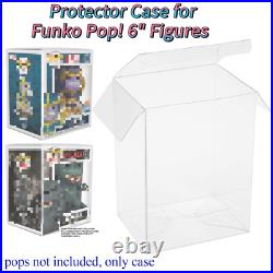 6 inch Protector Cases For Funko Pop! 6 Figures Plastic Display Vinyl Box 0.5mm