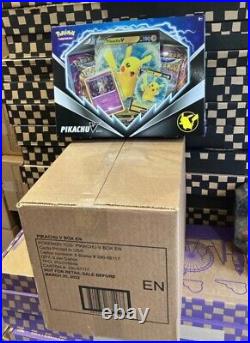 6x Pokémon Pikachu V Collection Box Sealed Case New