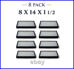 8 Pack of 8 x 14 x 1 1/2 Riker Display Case Box Collectibles Arrowheads Jewelry