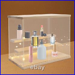 Acrylic Display Case Countertop Box Dustproof Shelves Showcase Collectible