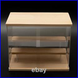 Acrylic Display Case Countertop Box Dustproof Shelves Showcase Collectible