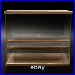 Acrylic Display Case Countertop Box Dustproof Shelves Showcase Collectible